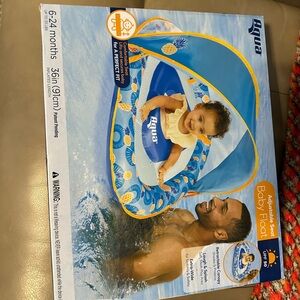 Aqua Pineapple Baby Float in Blue